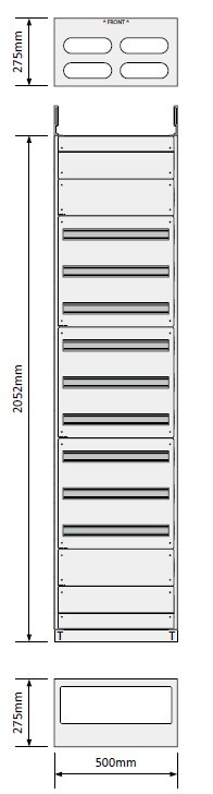 Gulvskap 500 9 Rader 27,5 dybde