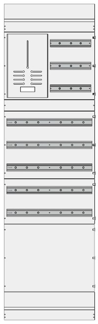 Centech basis innredning 600 1 m+ 5 rader