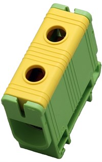 Kobl.klemme Al/Cu 50mm² enkel gul/grønn