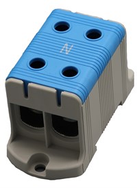Kobl.klemme Al/Cu 95mm² dobbel blå