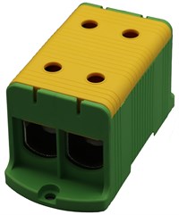 Kobl.klemme Al/Cu 240mm² dobbel gul/grønn