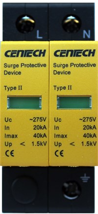 Utgått Overspenningsvern 2Pol type2 pluggbar 275V m/signalkontakt