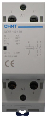 Modulærkontaktor 40A 2P-2NO 230V NCH8