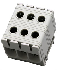 Kobl.klemme Al/Cu 50mm² trippel grå