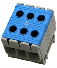 Kobl.klemme Al/Cu 50mm² trippel blå
