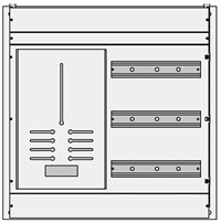 Rustfritt skap for direktemåling IP66 39 mod