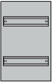 Outflex modul DIN 25x40cm 2 skinner inkl avdekking