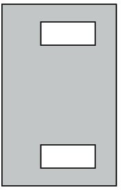 Outflex modul effektbryter/NH 25x40cm inkl avdekking