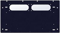 Outflex bunnplate for 1x2 flenser bredde 2 moduler B500 D370