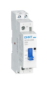 Modulærkontaktor 20A 2P-2NO m/bryter 230V NCH8M