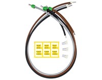 Målersløyfe dobbelisolerte 3pol 10mm² NEK399 (1,2msplitt)