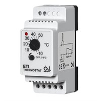 Termostat ETI 1551 DIN inkl. ledningsføler
